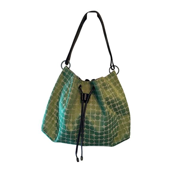 kate spade Handbags - Kate Spade | Vintage Bucket Drawstring Bag Green Dot